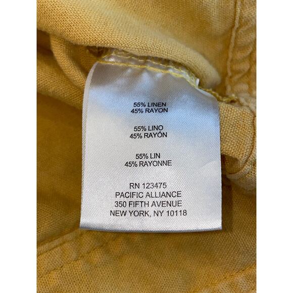 Ellen Tracy Linen Blend Jacket - Women's Size‎ 1X - Warm Gold Color - Picture 8 of 9